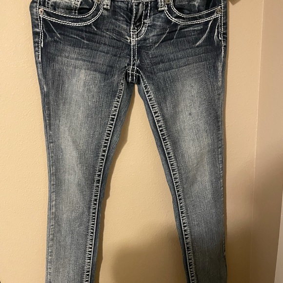 Cute diamond pocket silver jeans - Picture 3 of 4